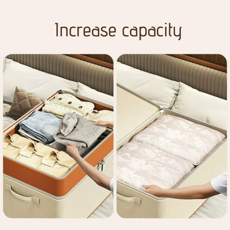 Double Layer Zipper Clothes Storage Bag