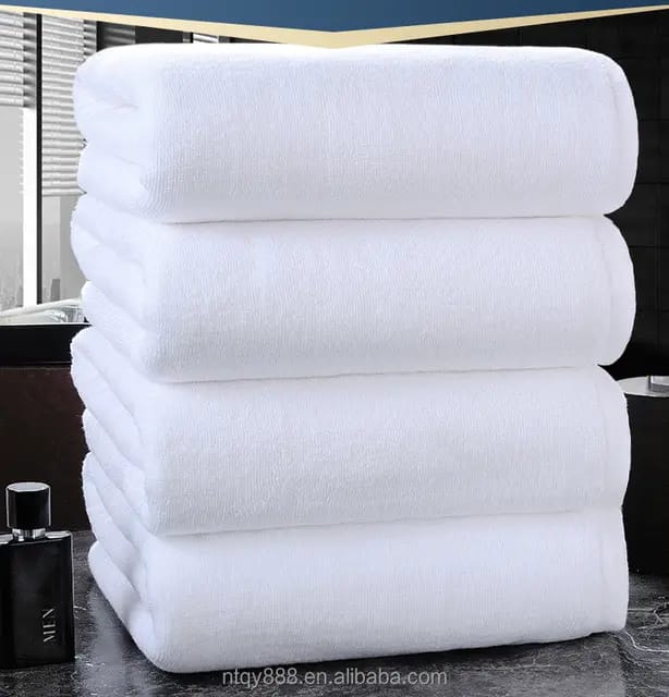 Cotton White Medium Towels