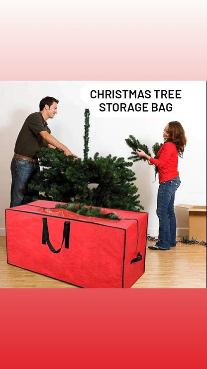 Christmas Tree Storage Bag /Decor Bag in Red