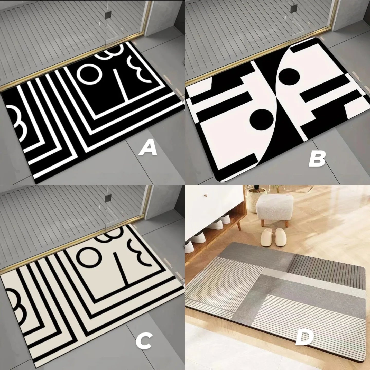 Absorbent Rubber door/bath mat