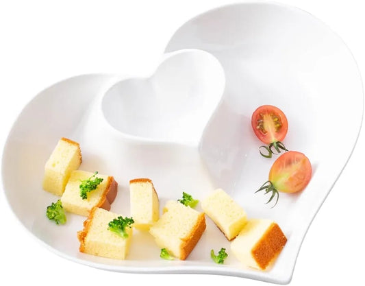 Heart shaped ceramic platter