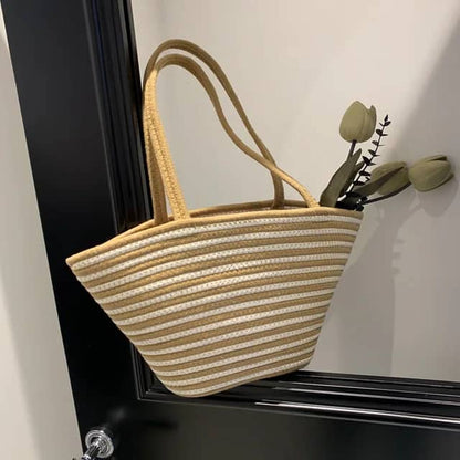 Straw woven bag-