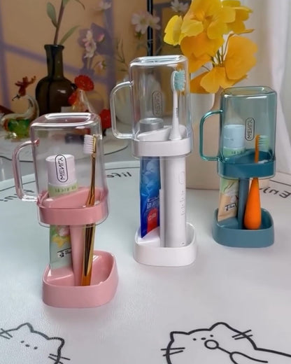 Adjustable toothbrush holder