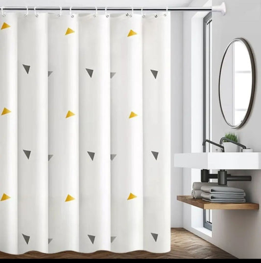 Shower curtains with hooks