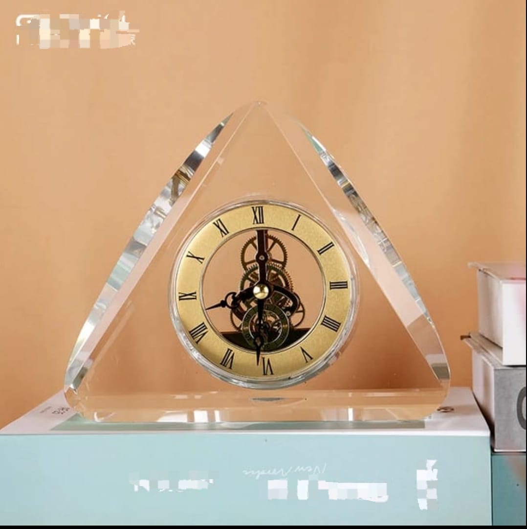 Crystal Desk Clock BlackNov