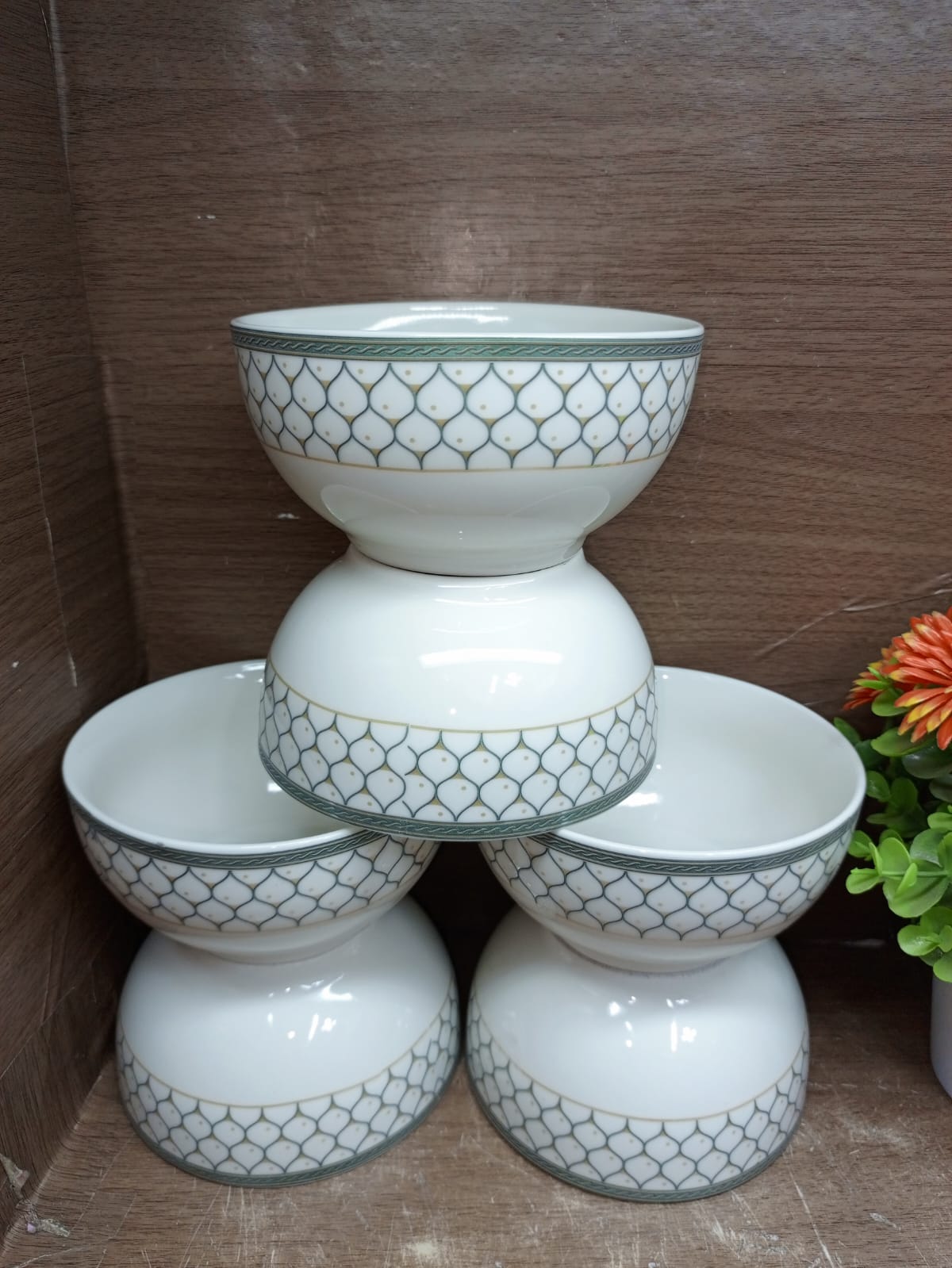6pcs ceramic soup bowls