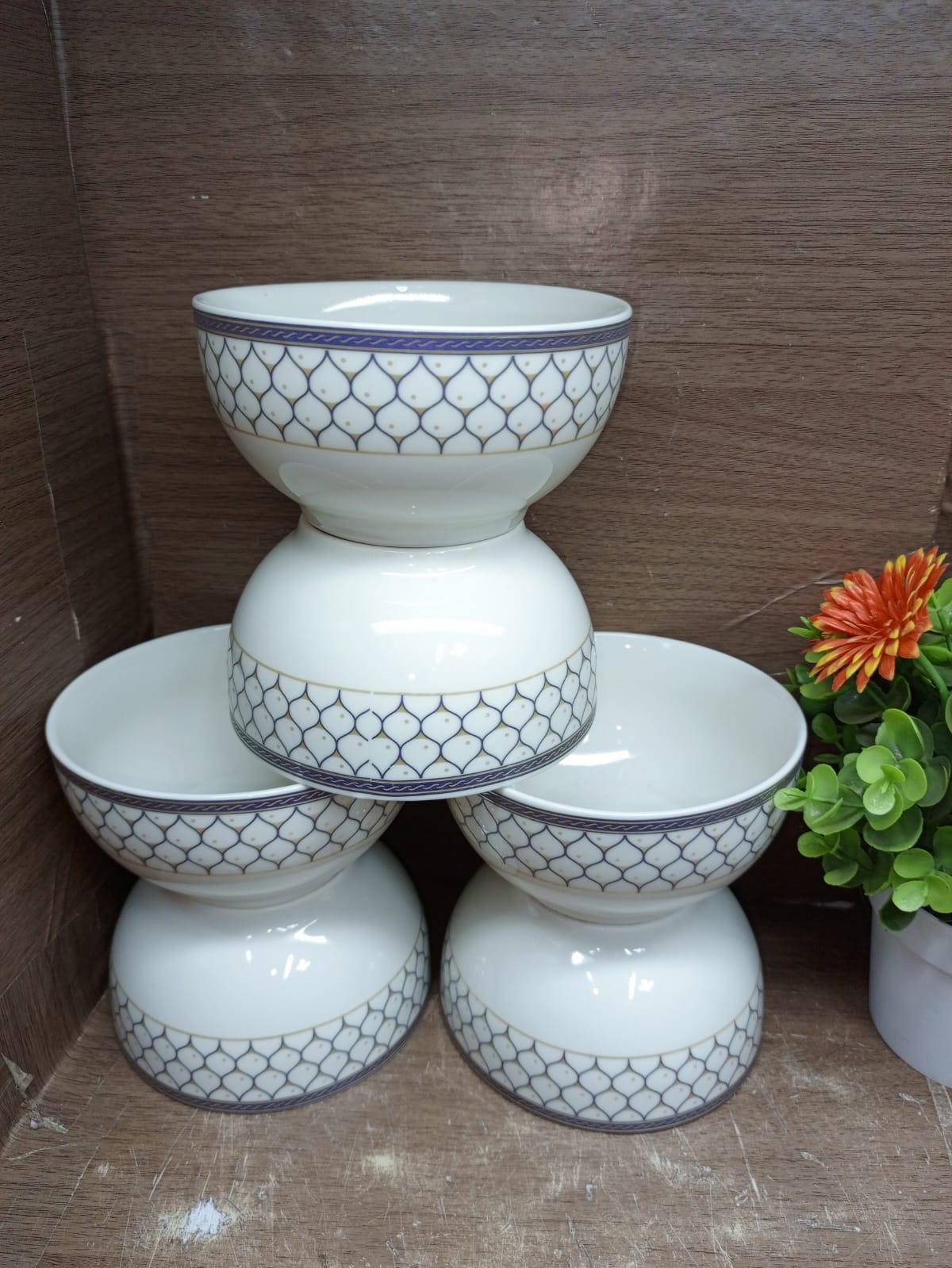 6pcs ceramic soup bowls