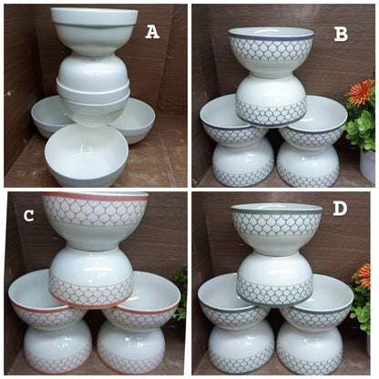 6pcs ceramic soup bowls