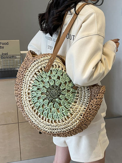 Straw woven bag tote bag