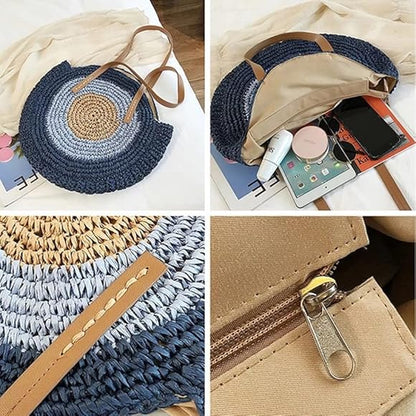 Straw woven bag tote bag