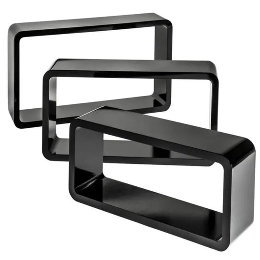 Modern Rectangular Floating Wall Shelf Set (3 Pcs)