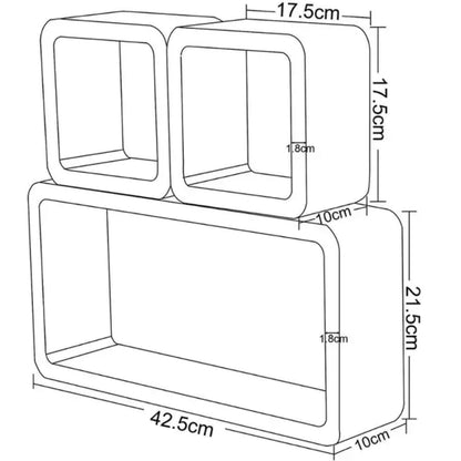 3Pc Floating shelves