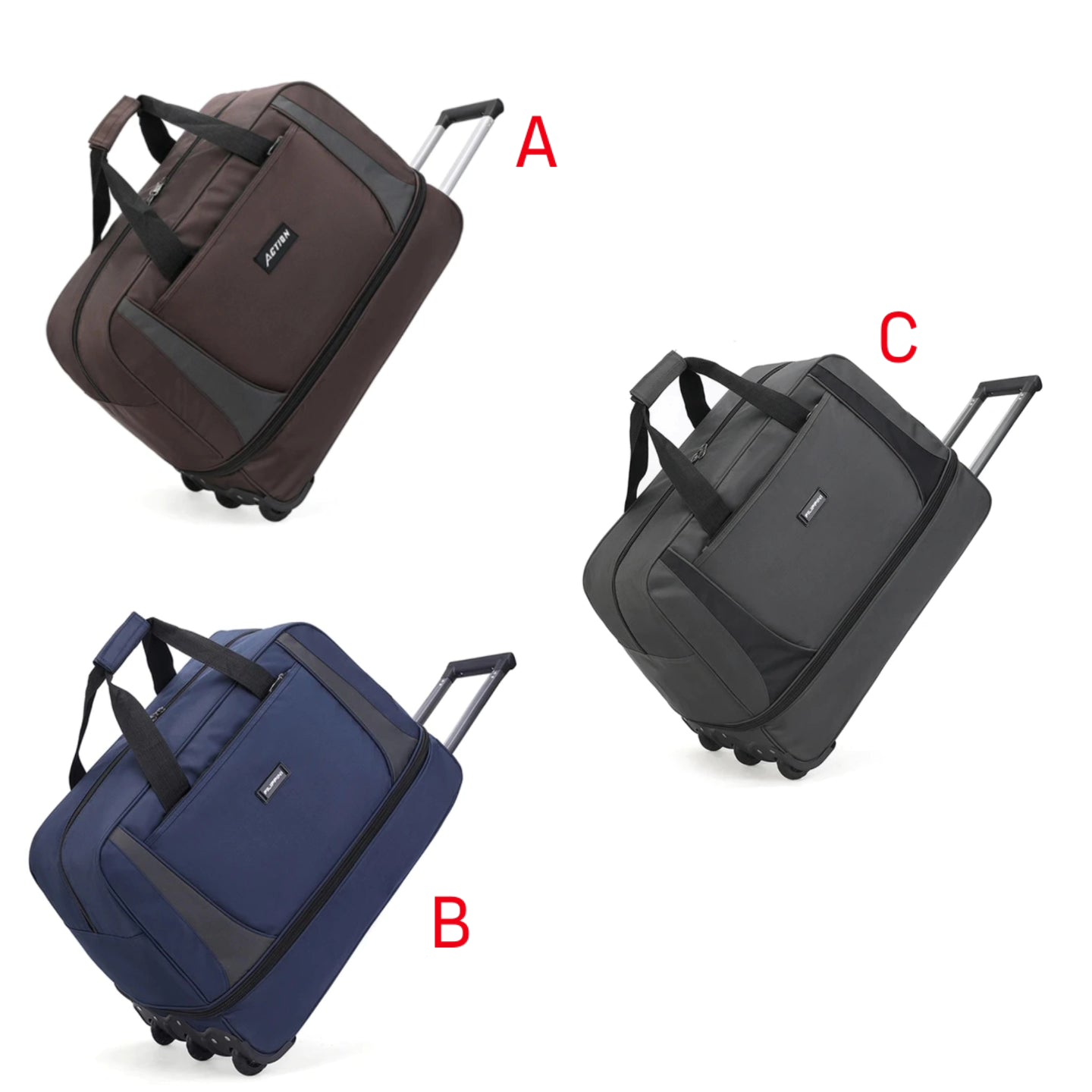 Expandable trolley bags