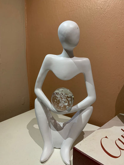 Yoga decorative statue