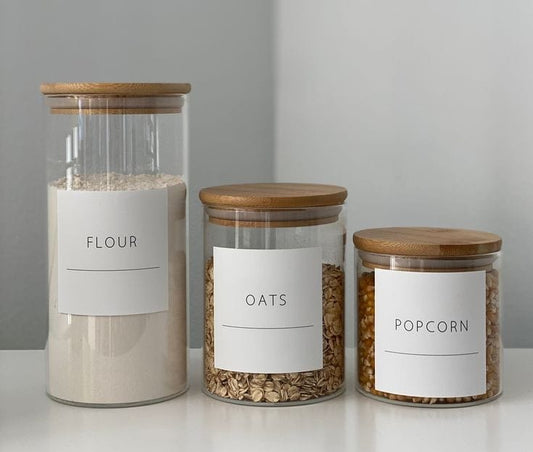 Glass storage containers