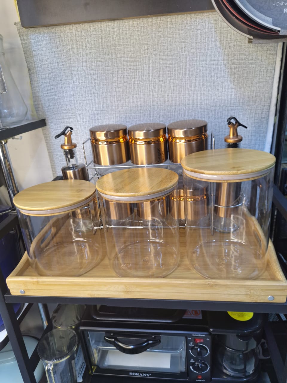Glass storage containers