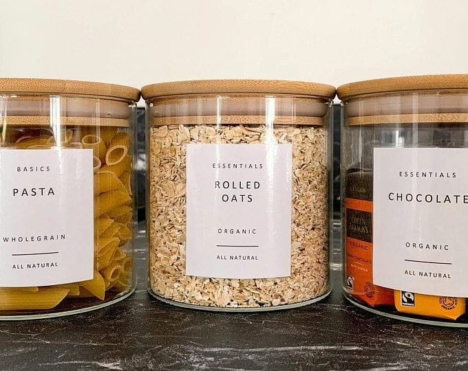 Glass storage containers