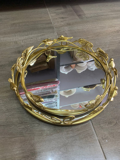 Vanity mirror tray