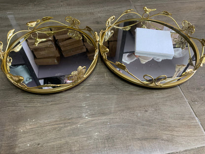 Vanity mirror tray