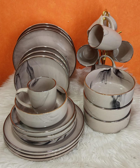 24 pc Ceramic dinner set