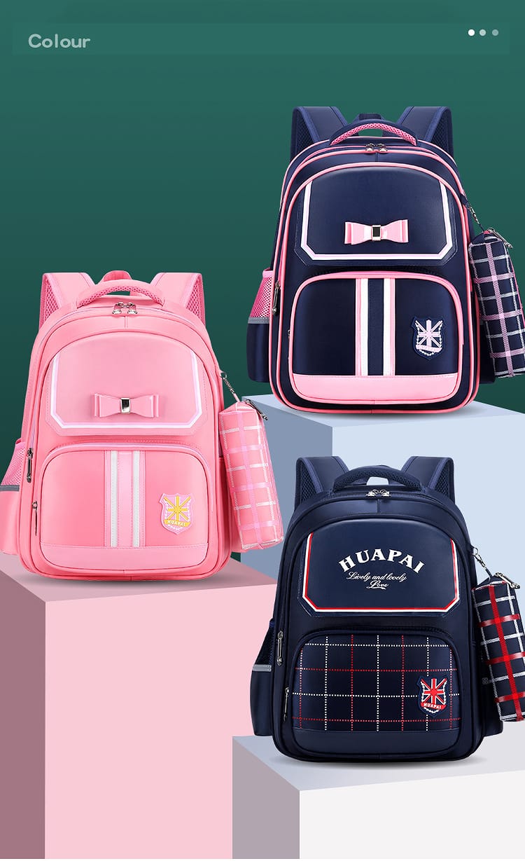 School bag backpack and pencil pouch