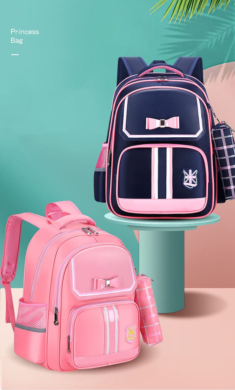 School bag backpack and pencil pouch