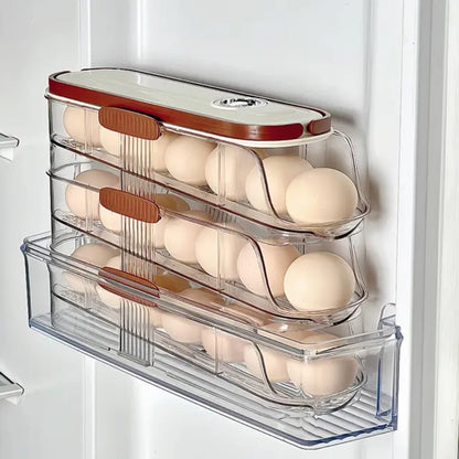 Acrylic Stackable Rolling Egg Storage Box