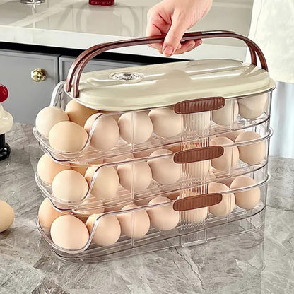 Acrylic Stackable Rolling Egg Storage Box