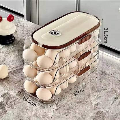 Acrylic Stackable Rolling Egg Storage Box