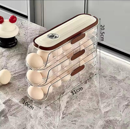 Acrylic Stackable Rolling Egg Storage Box
