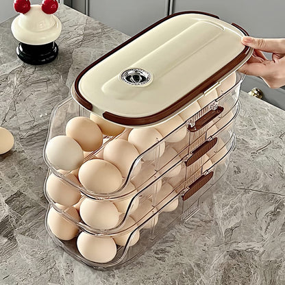 Acrylic Stackable Rolling Egg Storage Box