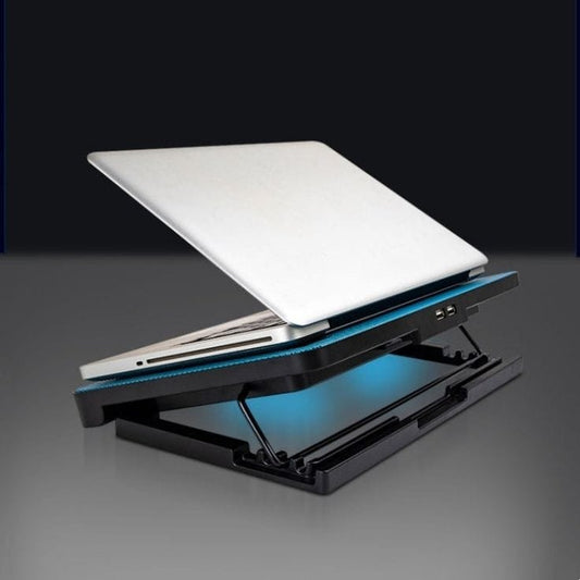Multi-Angle Adjustable Laptop Cooling Pad with Integrated Cooling Fan