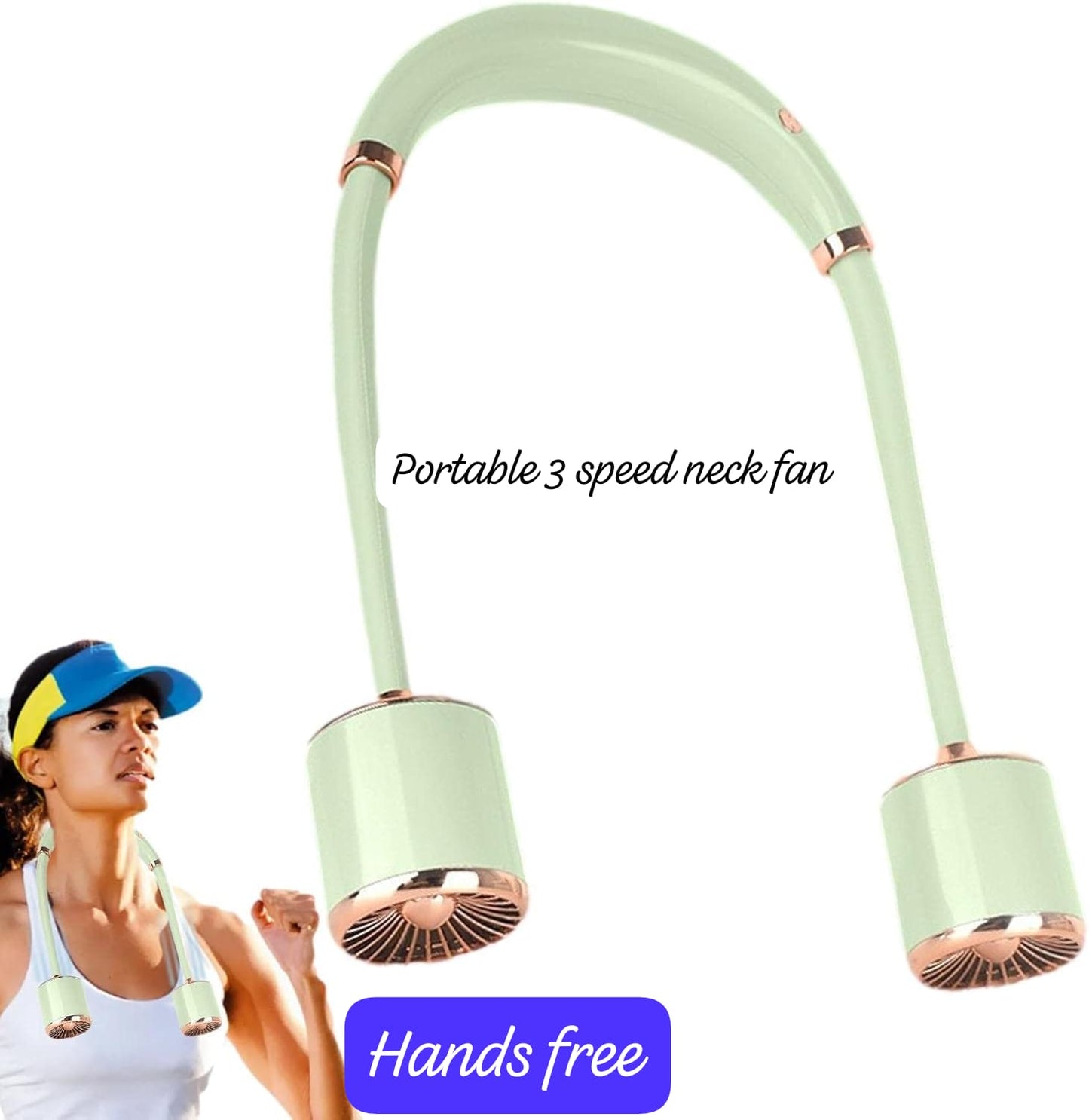 Rechargeable neck fan
