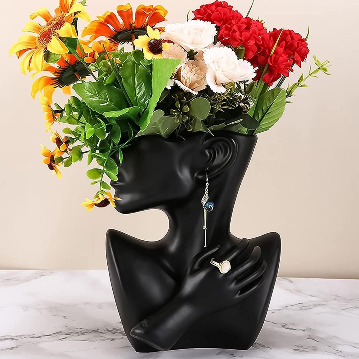 Ceramic Half Body Flower vase