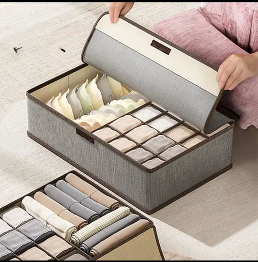 17 grid undergarment organizer