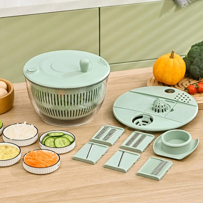 8pcs Salad Spinner with Vegetable Chopper