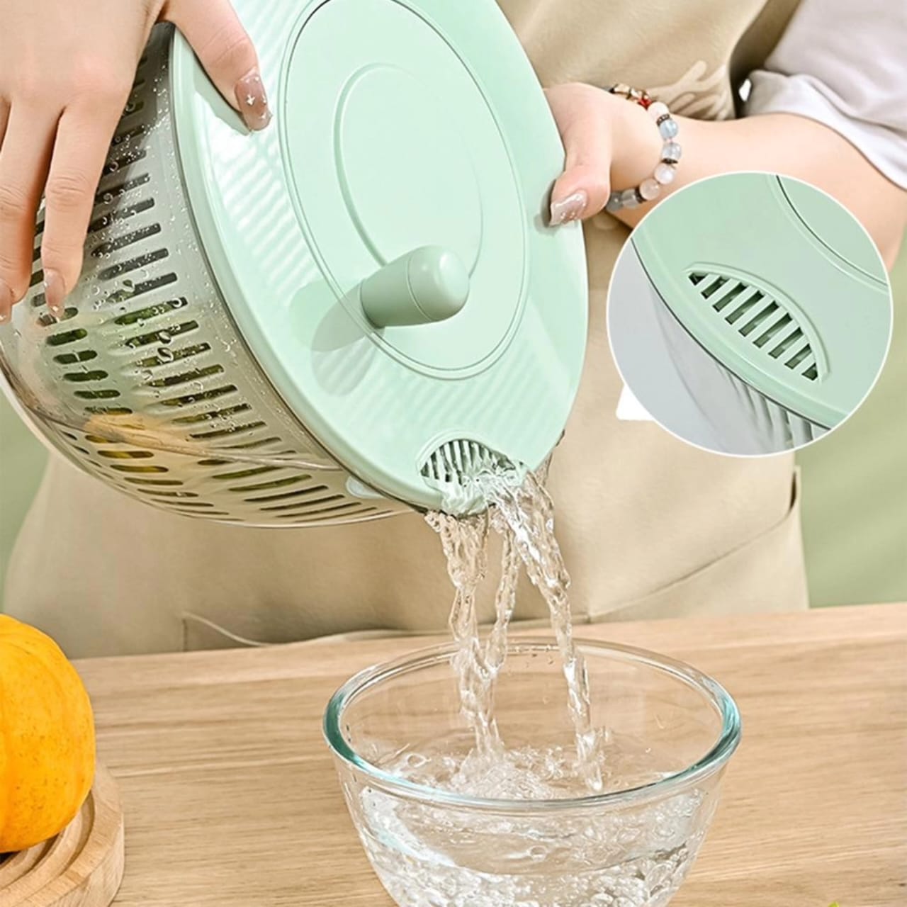8pcs Salad Spinner with Vegetable Chopper