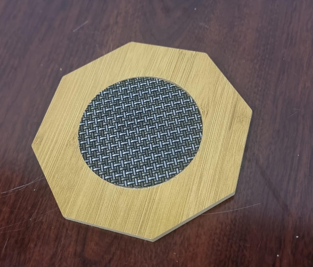 6Pc Insulated wooden coasters