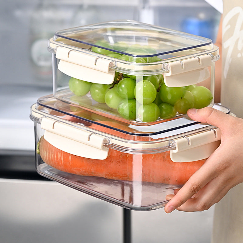 4pcs Airtight clip lock lids food storage containers