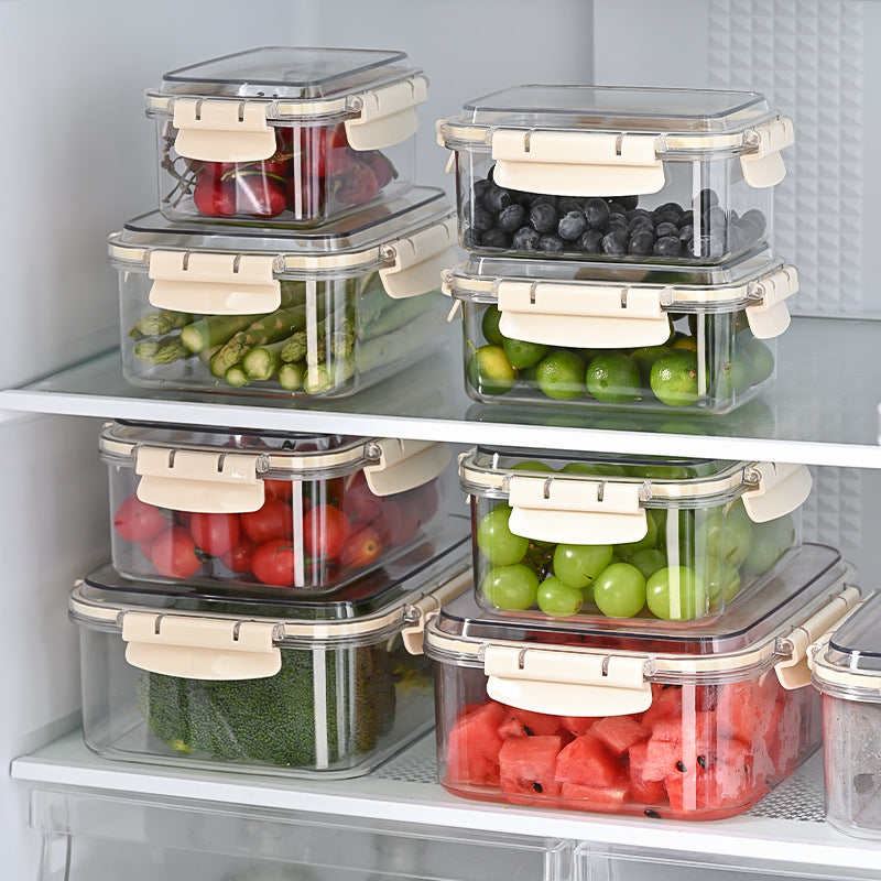 4pcs Airtight clip lock lids food storage containers