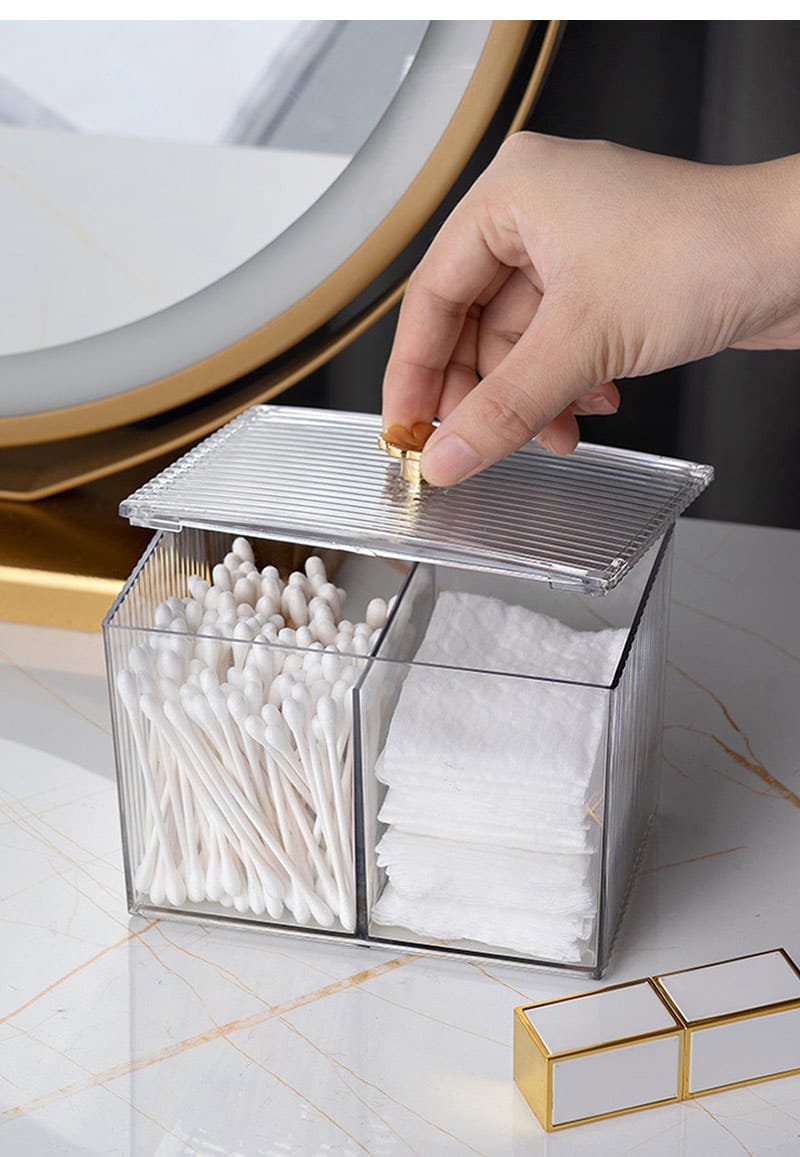 Acrylic cotton storage box