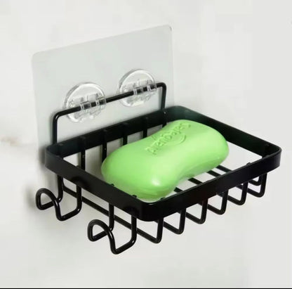 Wall mount metallic soap holders
