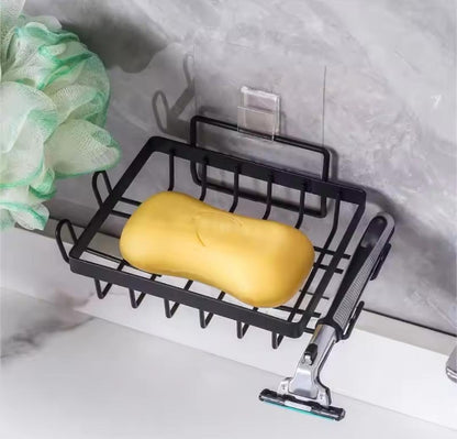Wall mount metallic soap holders