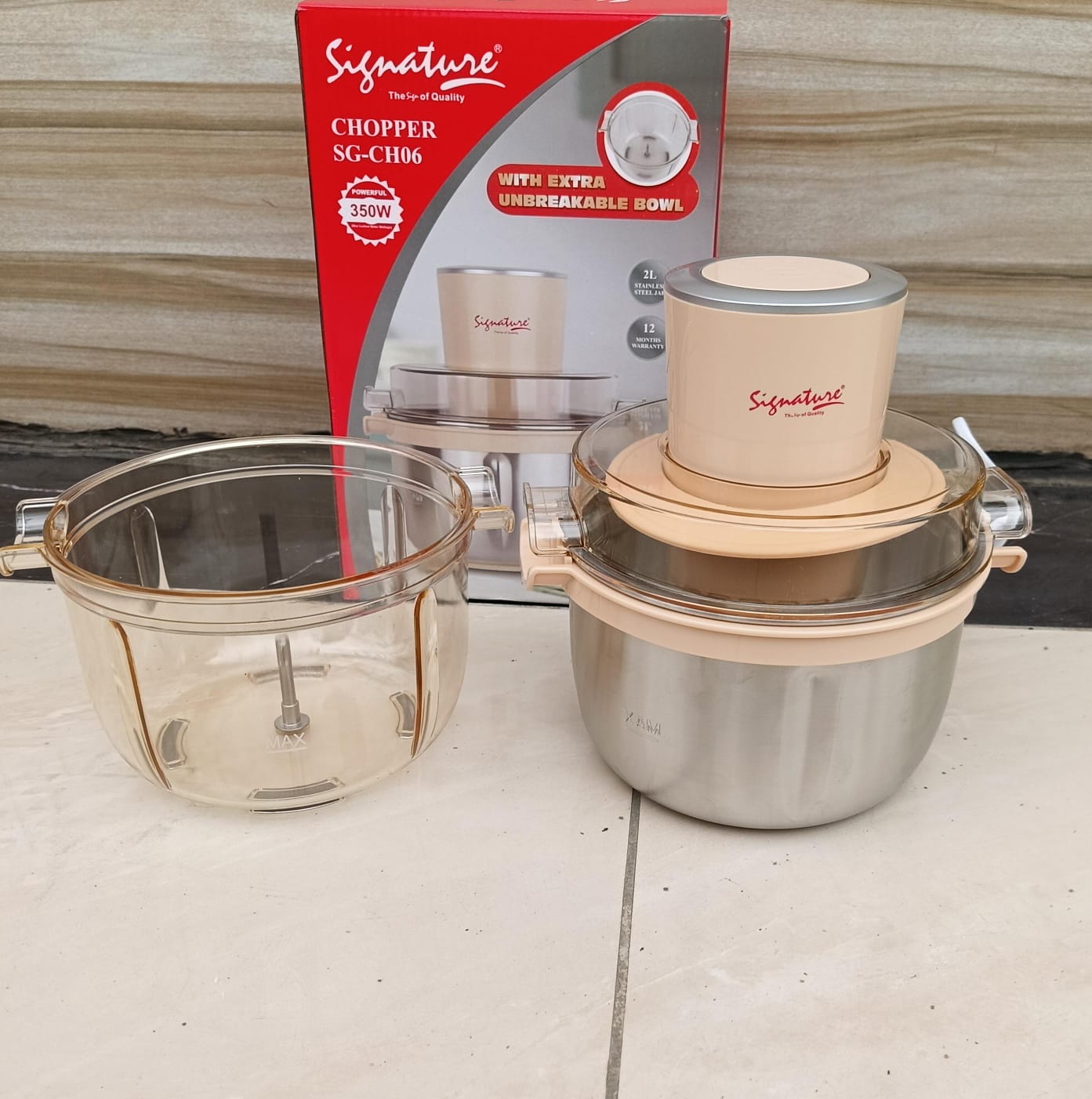 Signature electric meat vegetable chopper