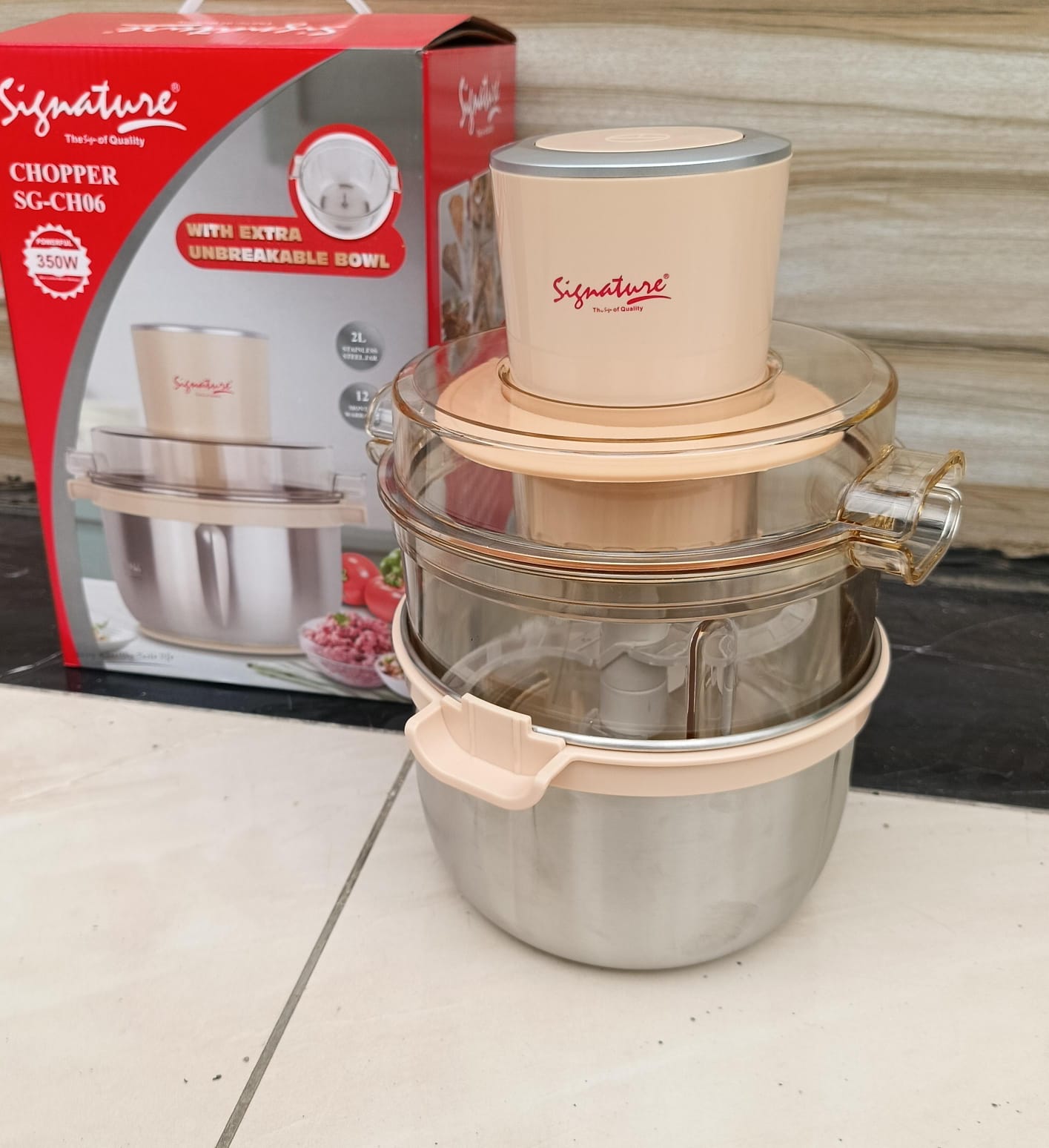 Signature electric meat vegetable chopper