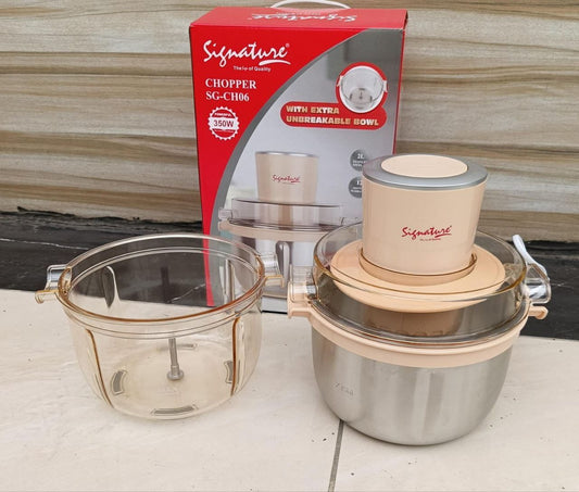 Signature electric meat vegetable chopper