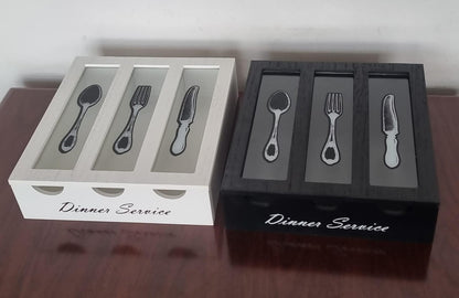 Dinner service cutlery organizer