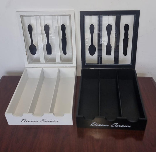 Dinner service cutlery organizer