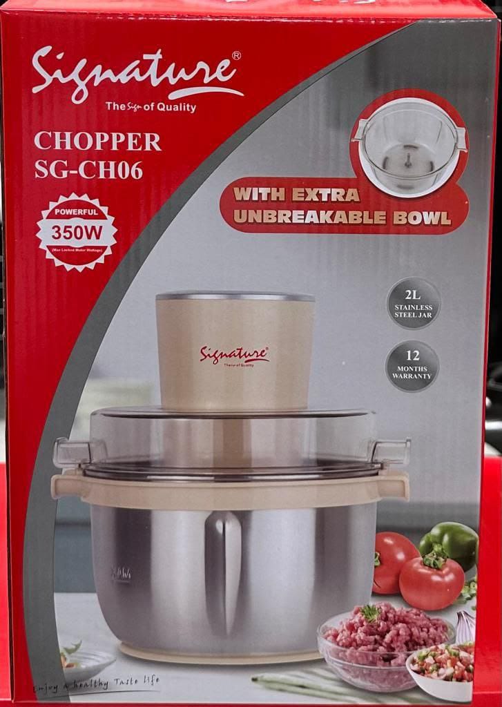 Signature electric meat vegetable chopper