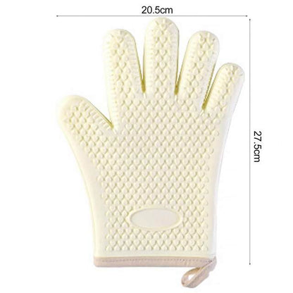 A pair of Silicone oven gloves